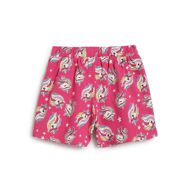Girls Multicolor Printed Shorts (Pack Of 3) image number 5